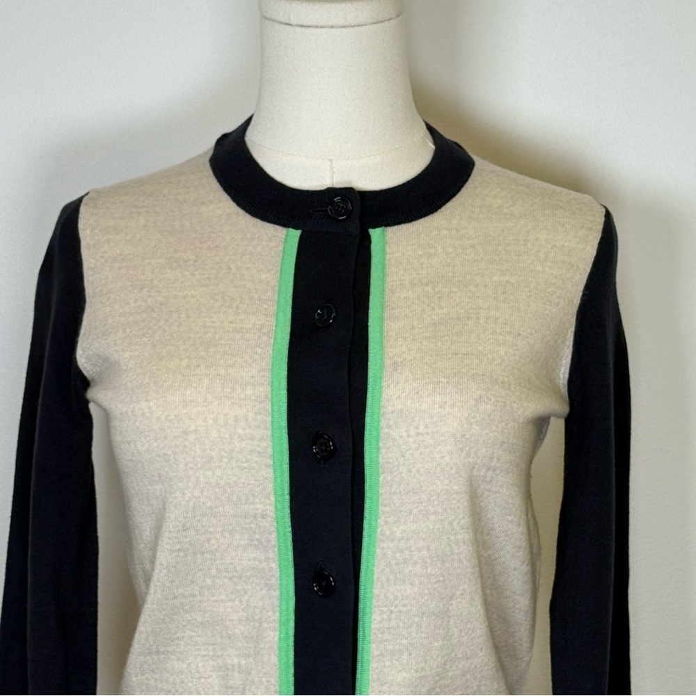 J.Crew Cotton Merino Wool Blend Crewneck Cardigan Sweater Women’s Size XXS - Picture 5 of 10